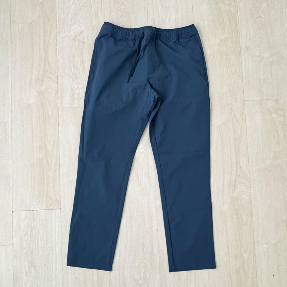 J. Crew Men's Navy Blue‎ Tech Dock Athletic Stretch Drawstring Pant